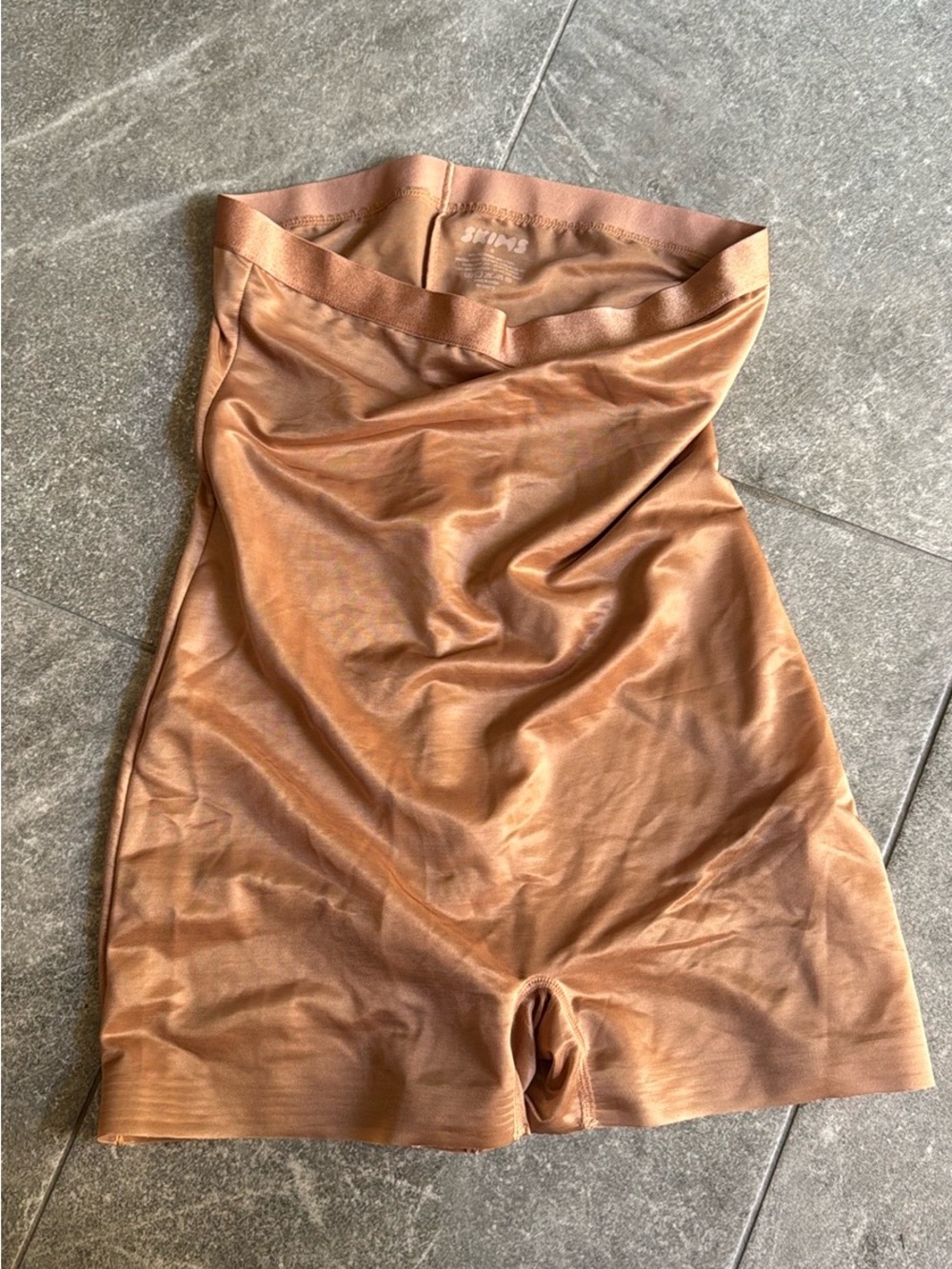 SKIMS Sculpting High-Waist Shorts in Copper